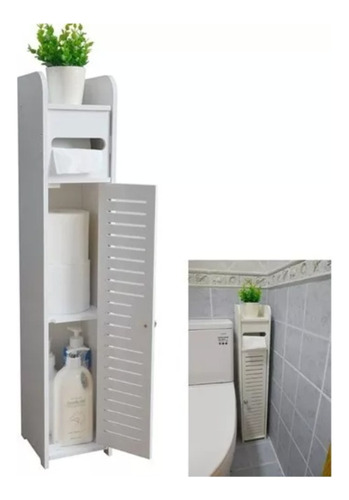 Estante De Baño Organizador 3 Compartimientos Blanco 