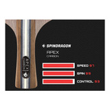 Spindragon Apex Carbon - Raqueta De Ping-pong Profesional Co