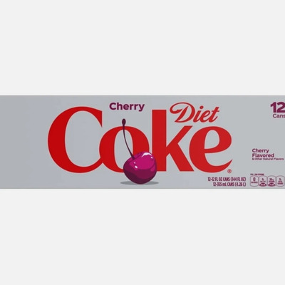 Refresco Dieta Coca Cola Cherry Sabor Cereza 12 Latas 355ml | MercadoLibre