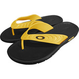 Chinelo Oakley Crowd Black Yellow