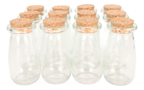 Botellas Pequeñas De Vidrio, 12 Unidades, Tarros Transparent