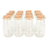 Botellas Pequeñas De Vidrio, 12 Unidades, Tarros Transparent