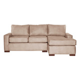 Seccional Der Livorno Cuero Kentucky Beige