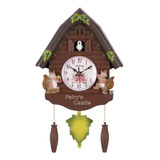 . Reloj De Pared Habitación Infantil Pájaro Reloj De D