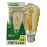 Foco Vintage Decorativo Led 4w/20w Interiores Hogar 50 Pzas