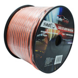 Rollo Cable Audio Bocina Transparente Reforzado Calibre 14