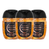 Into The Night Gel Antibacterial Bath & Body Works Kit 3pz