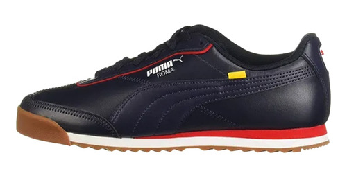 Tenis Puma Roma Via Perf Ferrari Bmw 100% Piel Original