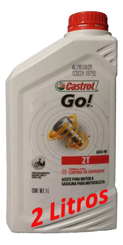 Aceite Castrol Go 2t Pack X 2 Litros