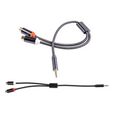 Paquete De 2 Cables De 3,5 Mm A 2 Rca Hembra, 3,5 Mm Macho A