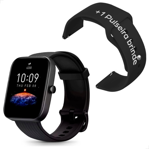 Relógio Inteligente Amazfit Bip 3 Pro + Pulseira De Silicone