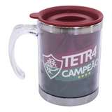 Caneca Térmica Acrílica Fluminense Tetra Campeão 400 Ml Cor Vinho