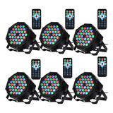 Lunsy Dj 36 Led Par Stage Con Control Remoto Activado Por So