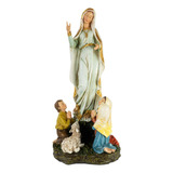 Imagen Virgen De Fátima Con Pastores - 30 Cm