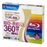 45 Disco Blu-ray Verbatim X Printable Lote C 45 Mídia Bd