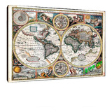 Cuadros Poster Mapas Planisferio Antiguos M 20x29 (gos (3))