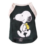 Roupa P/ Cachorro Camiseta Inverno Snoopy Duo Color Verde G