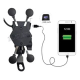 Suporte Para Moto Com Garra Suporte X Portátil Carregado Usb