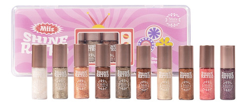 Delineador Glitter *8 Unds Miss Cosmeti - g a $1829