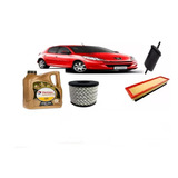 Kit 3 Filtros  Peugeot 207 1.4  08 A 17 + 4lts Total 5w40