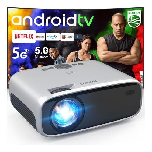 Proyector Android Tv Philipsproyector Inteligente Integrado