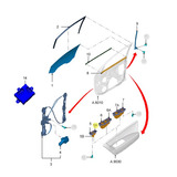 Cubierta Interior Accionamiento Cristales Ford Ranger 12/