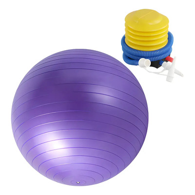 Bola de Yoga y Pilates de 75 cm Antideslizante y Duradero, Material Ecológico con Bomba de Inflación para Entrenamiento Multifuncional | MercadoLibre