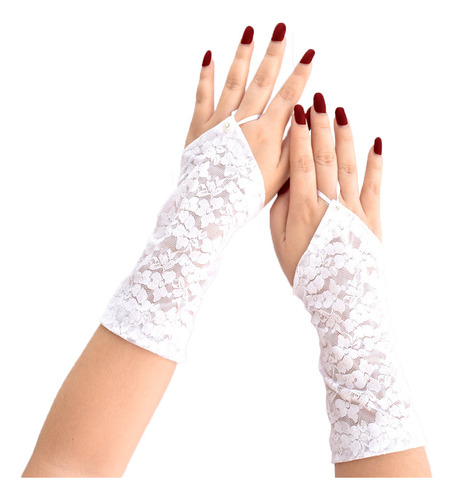 Guantes De Encaje Para Mujer, Bodas, Novias, Fiestas Y Fiest