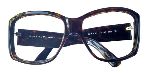 Lente Óptico Ralph Lauren 7579/s Oversized Havana Brown 62mm