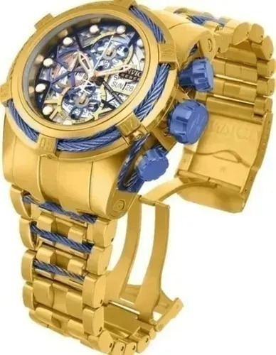 Relógio Feminino Invicta Zeus Bolt 12763 Banhado A Ouro 18k