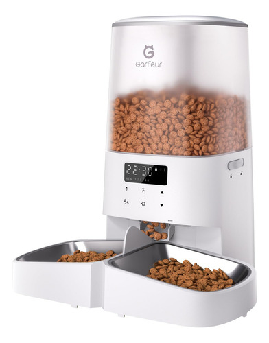 Dispensador Automático De Comida Para Gatos Para 2 Gatos, Co