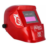 Careta Electronica Para Soldar Roja Hkc25 Husky Color Rojo