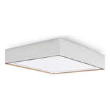 Plafon Techo Led Madera 30x30 Blanca Con Panel Macroled 24w