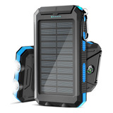 Cargador Solar Portatil 20000 Mah Usb Con Linterna 