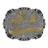 Fivela Country Masculina Team Roping Campeão Tam G - 12761f