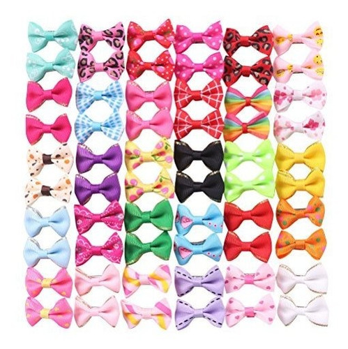 Yaka 60 Pcs30 Paris Cute Puppy Dog Bowknot Pequeños Arcos De