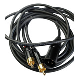 Cable Para Audio 1 Xlr Macho A 2 Rca Macho 100% Cobre Ofc 1m