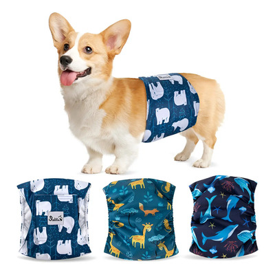 Set De 3 Pañales Para Perros Machos Lavables Y Reutilizables Color Animal-03 Talla S | MercadoLibre