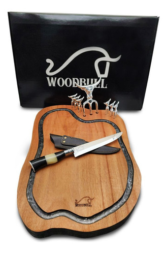 Kit Para Churrasco Personalizado Artesanal Damascus Bbq