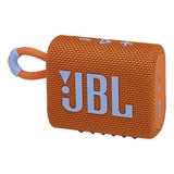 Bocina Jbl Go 3 Portátil Bluetooth Waterproof Naranja Orange