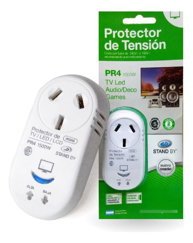 Protector Tension Tv Smart Electrodomestico Led Corte De Luz