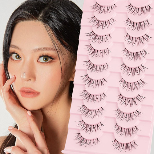 Pestañas Postizas Manga Lashes, Aspecto Natural, Volumen Lig