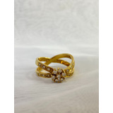 Anel  Em Ouro Amarelo 18k Aro15,5