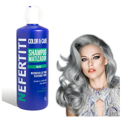Shampoo Matizador Azul Sin Sal Neutraliza Tonos Amarillos | Meses sin interés