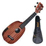 Ukulele Akahai Ronsani Kp-21e Soprano Elétrico Pineapple Tob