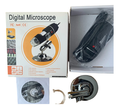 Microscopio Digital Con Soporte, Usb 1000x.