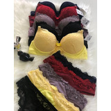 Conjunto Lingerie Luxo Atacado Kit 5 Conjuntos Em Promoção