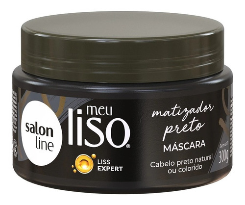 Máscara Matizadora Preto Meu Liso Salon Line