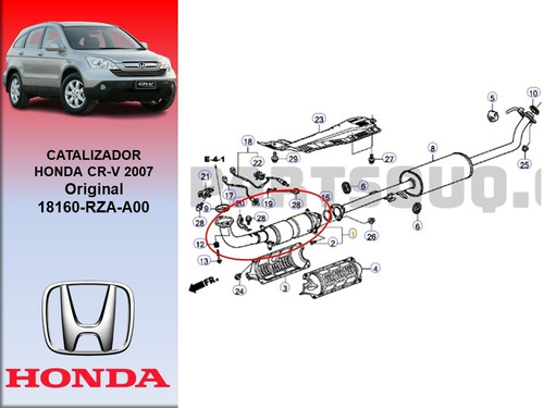 Catalizador Honda Cr-v 2007 Foto 3