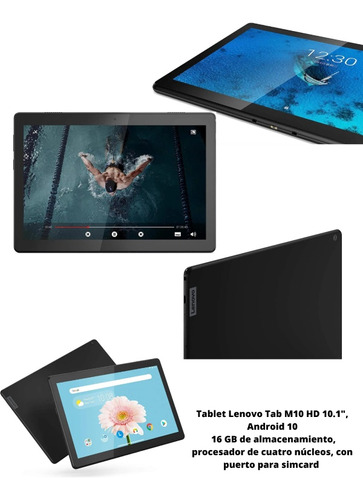 Tablet Lenovo Tan M10 Hd 10.1 , Android 10, 16 Gb De Almacen